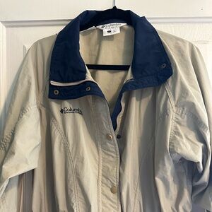 Columbia Retro Women’s Windbreaker, size L in Beige